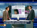 Martine Aubry a démenti avoir renoncé aux primaires socialistes pour 2012