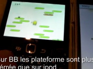 Doodle Jump : Blackberry VS Itouch