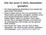 Wie Sie einen E-MAIL-Newsletter gestalten