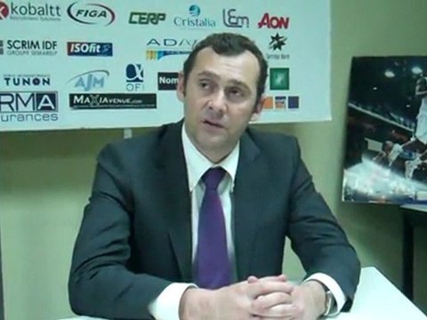 Conférence de presse : Paris Levallois - Pau, Christophe Denis