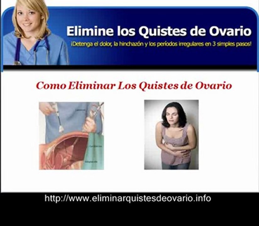 como eliminar quistes de ovario
