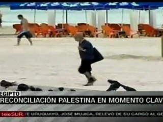 Palestinos felices por acuerdo de unidad