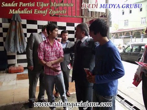 Sultangazi Saadet Partisi Uğur Mumcu Mahallesi esnaf ziyareti