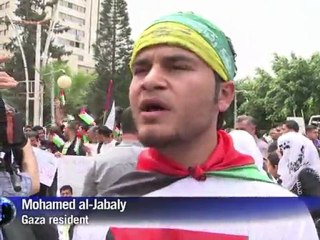 Gaza Palestinians celebrate unity deal