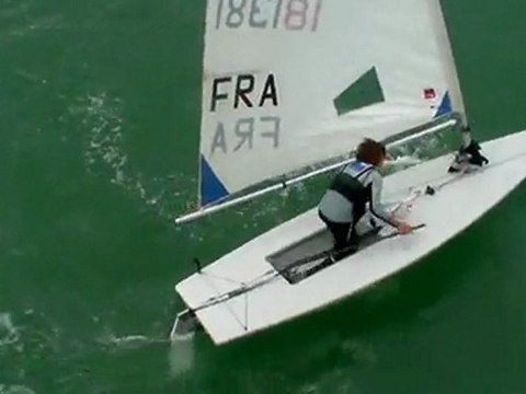 virement de bord laser radial vue par dessus