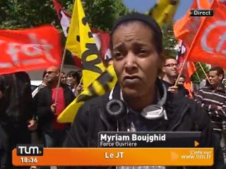 Les salariés de Téléperformance en grève (Lyon)