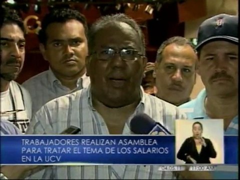 Trabajadores de la UCV exigen salario justo
