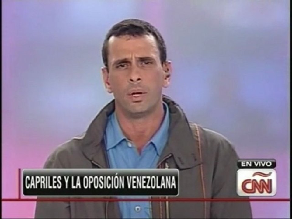 Capriles Radonski en CNN