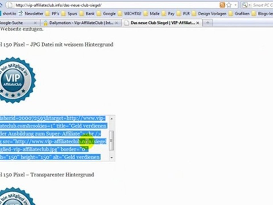 Web Business aufbauen -VIP Affiliateclub