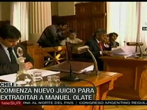 Comienza nuevo juicio para extraditar a Manuel Olate