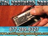 Metal Business Cards: Custom Silver or Gold Copper Cards with Design & Printing.