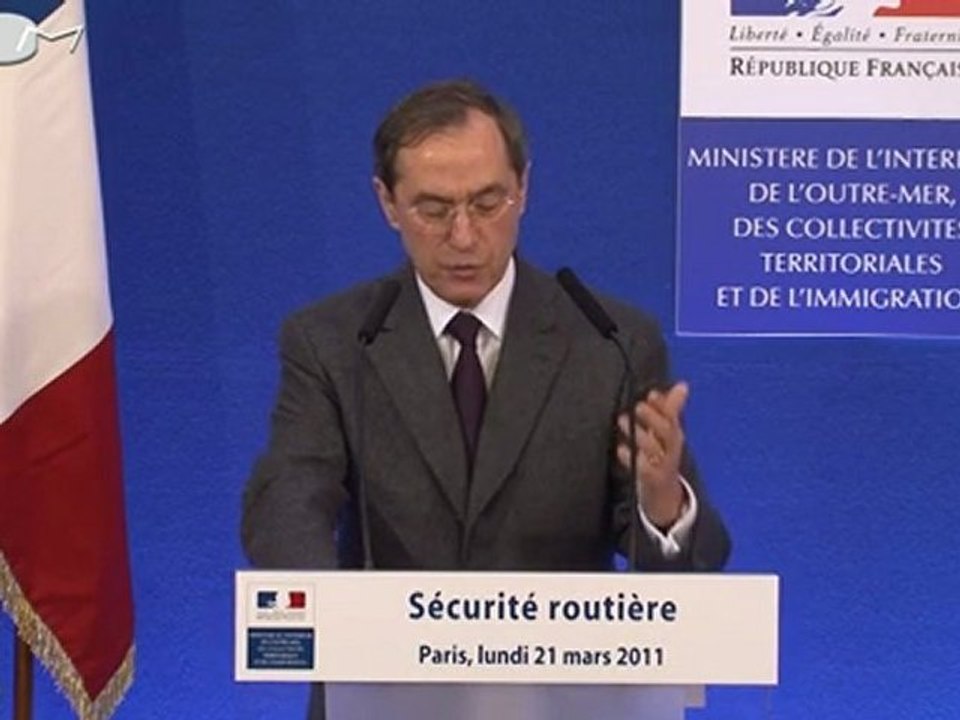 Claude GUÉANT rencontre les associations nationales pour la sécurité routière