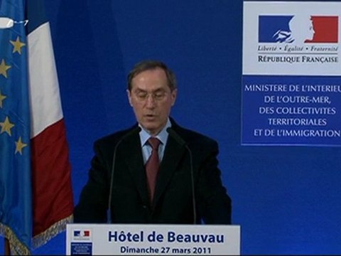 2nd tour des Elections cantonales 2011 - Intervention de Claude GUÉANT