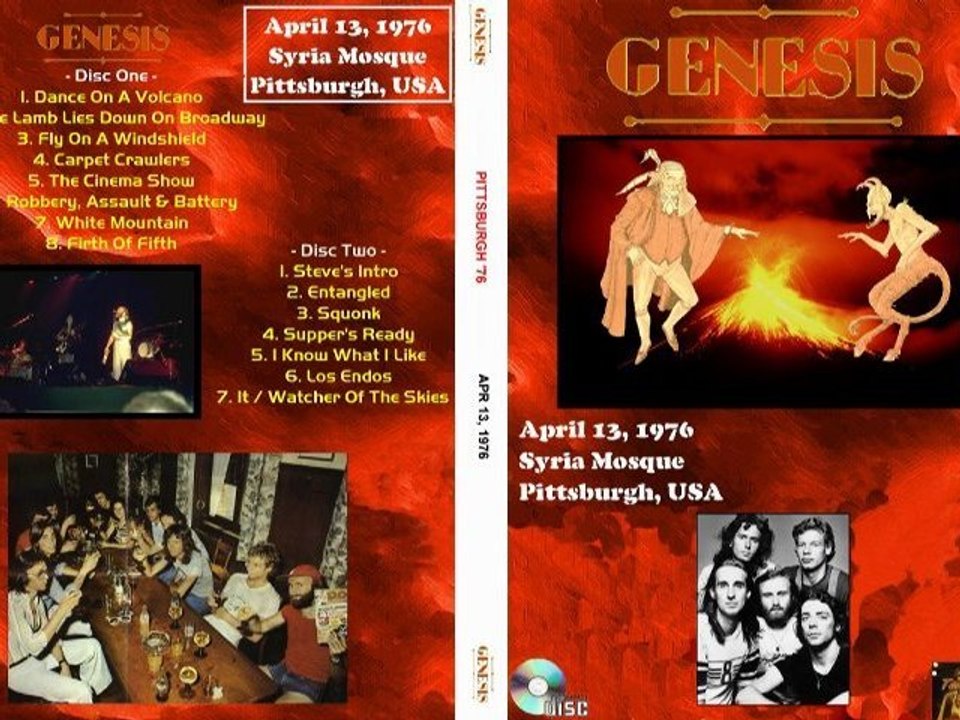 Genesis - Dance On A Volcano - Live at the Syria Mosque 1976 2CD set