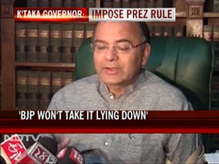 BJP won't take Governor's action lying down: Jaitley