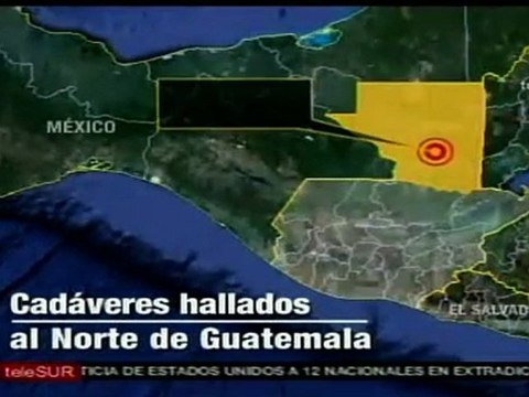 Hallan 27 cuerpos decapitados en norte de Guatemala