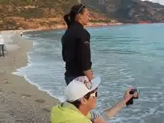 İranlı pilot denize düştü