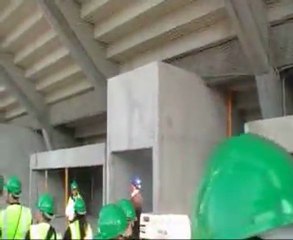 Visite chantier du stade partie 2