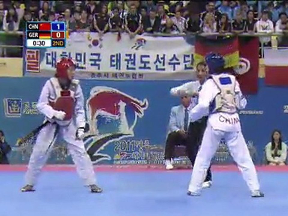 Li Zhaoyi - Sümeyye Manz (46kg semifinal  WTF World Taekwondo Championships 2011)