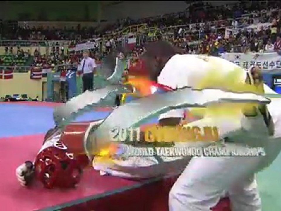 Alireza Nassrazadany - Ismael Coulibaly (74kg semifinal WTF World Taekwondo Championships 2011)