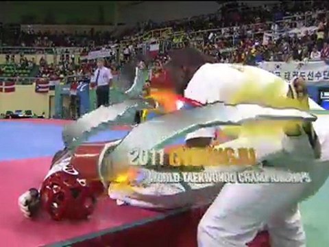 Alireza Nassrazadany - Ismael Coulibaly (74kg semifinal WTF World Taekwondo Championships 2011)