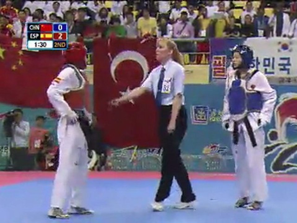 Wu Jing Yu - Yague Brigida (49kg semifinal World Taekwondo Championships 2011)