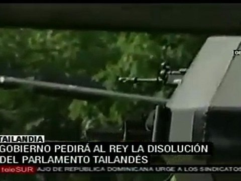 Piden en Tailandia disolución de Parlamento y Elecciones