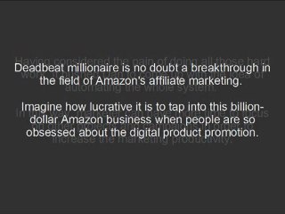 deadbeat millionaire Review Site Overview