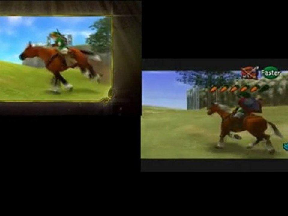 Zelda : Ocarina of Time 3D / N64 - Comparaison du trailer