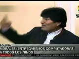 Bolivia entregará computadoras a niños