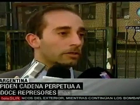 Piden cadena perpetua contra 12 militares argentinos