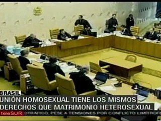 Reconoce Brasil uniones civiles del mismo sexo