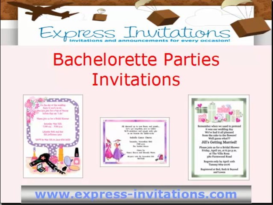 Bachelorette Party Invitations and Personalized Cards