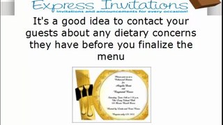 Dinner Invitations - Exclusive Cards