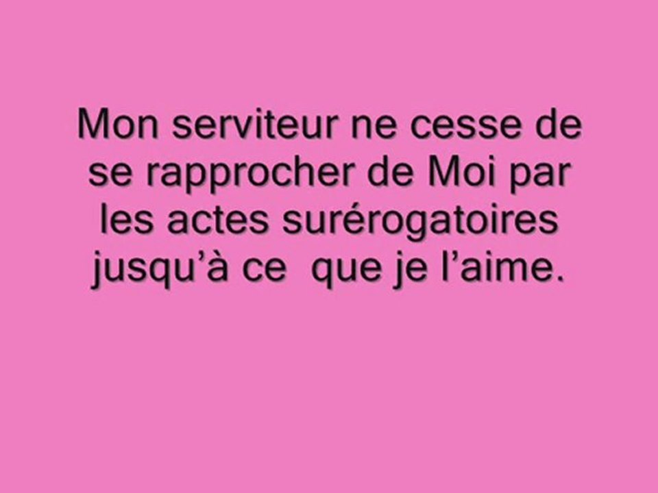 hadith n°38 des 40 nawawi
