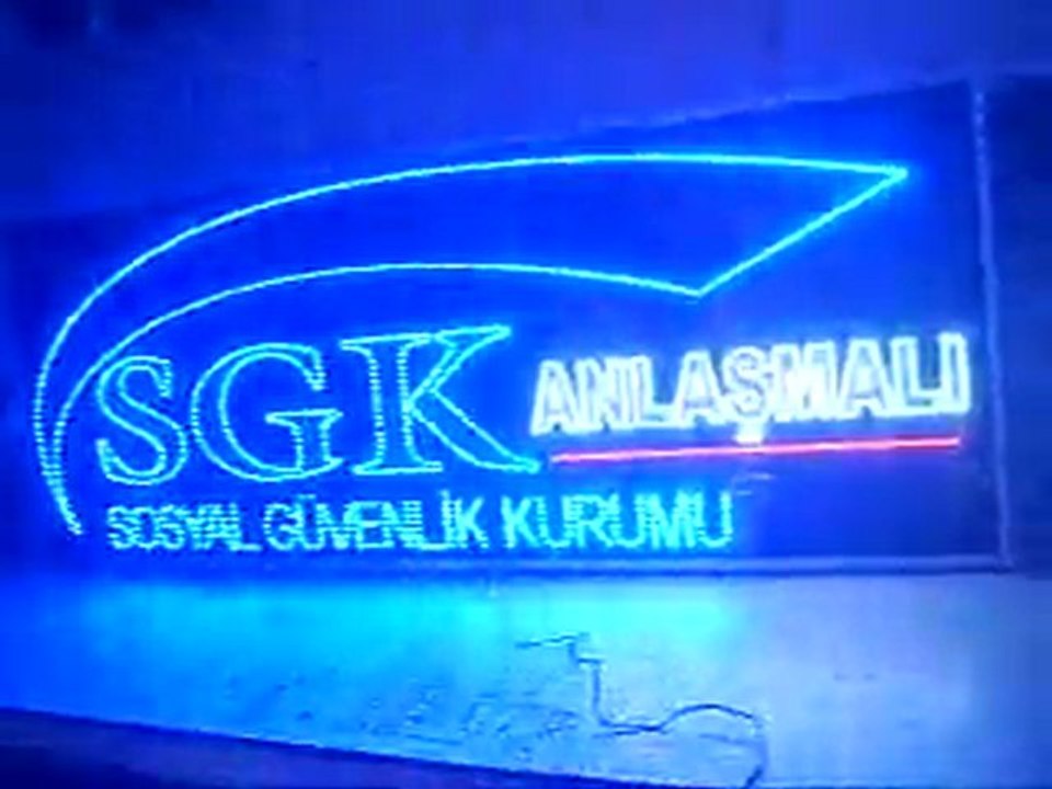 led tabela sgk tabelası