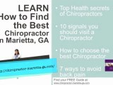 Chiropractor Marietta GA Relief from Back Pain