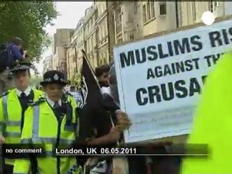 London: pro-bin Laden protest - no comment