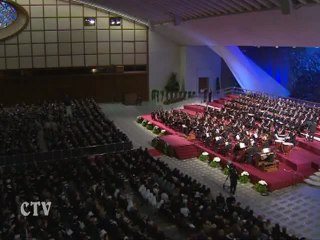 Papa: Muzica hrăneşte şi credinţa