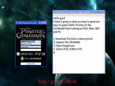 LEGO Pirates of the Caribbean Keygen For PS3, Xbox 360 and PC - Free Download