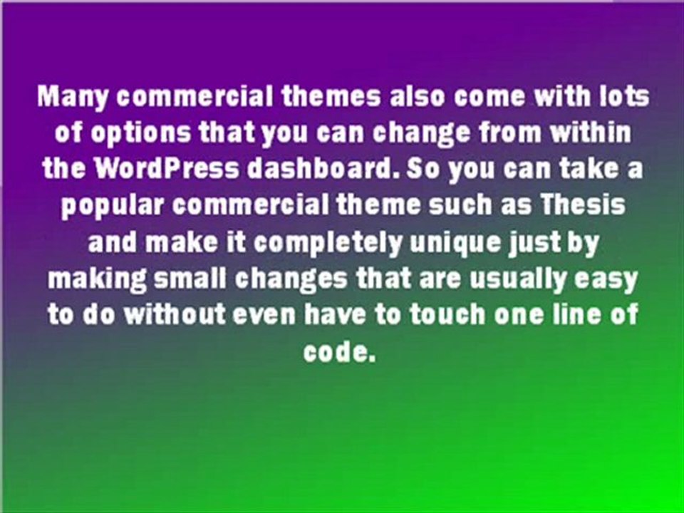 Choosing A WordPress Theme