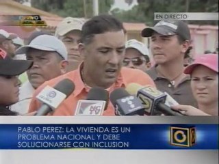 Gobernador del Zulia denuncia deficit de Vivienda en la entidad