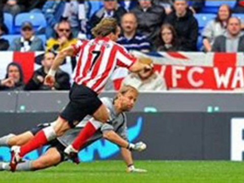 Bolton 1-2 Sunderland Klasnic superb-header, Zenden great-finish