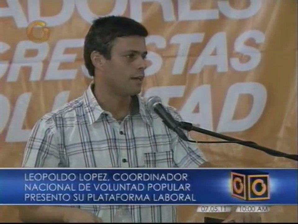 Leopoldo López presenta plataforma laboral de Voluntad Popular