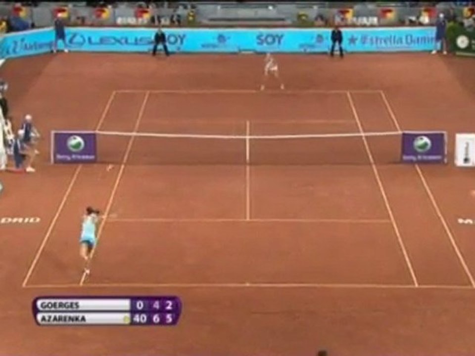 Madrid - Azarenka acaba con la racha de Goerges