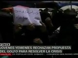 Jóvenes yemeníes rechazan propuesta para resolver crisis