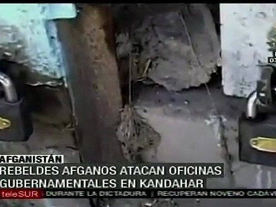 Rebeldes afganos atacan oficinas gubernamentales en Kandahar