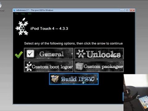 Sn0wBreeze 2.7 - Jailbreak Firmware 4.2.8/4.3.3 iPod Touch 3G/4G, iPhone 3GS/4 et iPad