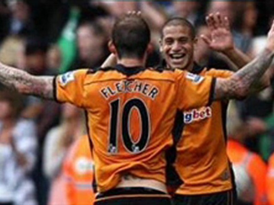 Wolves 3-1 Westbrom Fletcher double, Guedioura, Odemwingie  scored