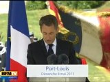 8 mai 1945 : Nicolas Sarkozy à Port-Louis